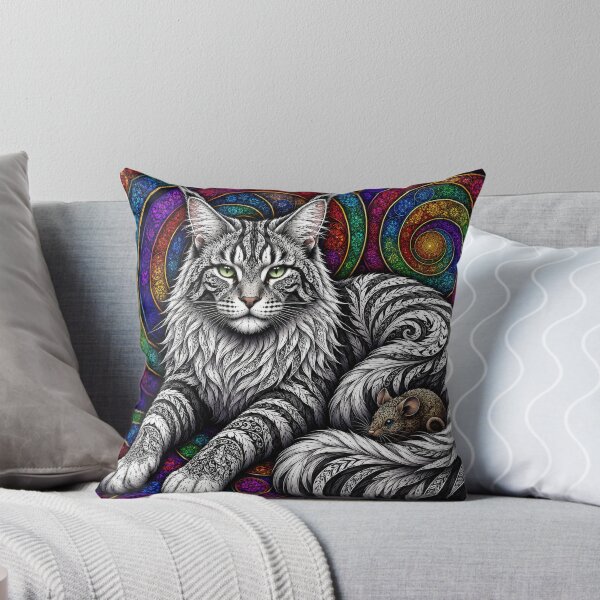 Item preview, Lab Visions 127: Maine Coon Rainbow Mandala designed and sold by The Psychedelic Anarchist.