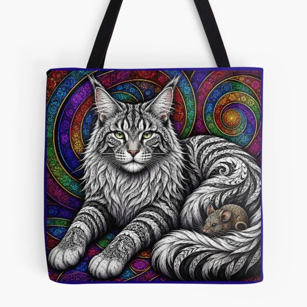 Item preview, Lab Visions 127: Maine Coon Rainbow Mandala designed and sold by The Psychedelic Anarchist.