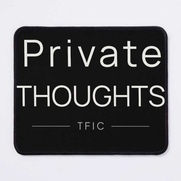 Item preview, Private Thoughts Minimalist Shirt designed and sold by TFICBrand.