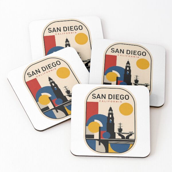 Item preview, San Diego California Retro Geometric Travel Landmark designed and sold by k3rstman1.