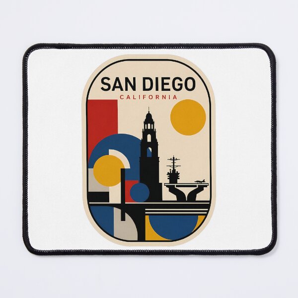 Item preview, San Diego California Retro Geometric Travel Landmark designed and sold by k3rstman1.