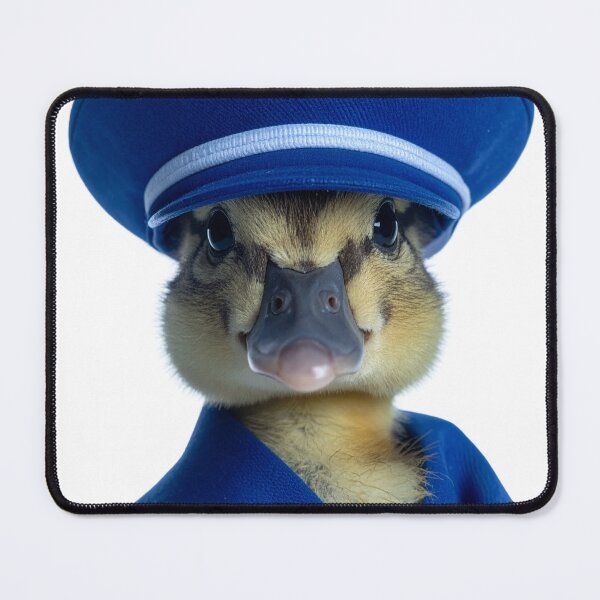 Item preview, Elegant Navy Sailor Duckling Portrait - Professional Nautical Animal Mascot - Premium Wildlife Costume Art designed and sold by WildGentlemen.