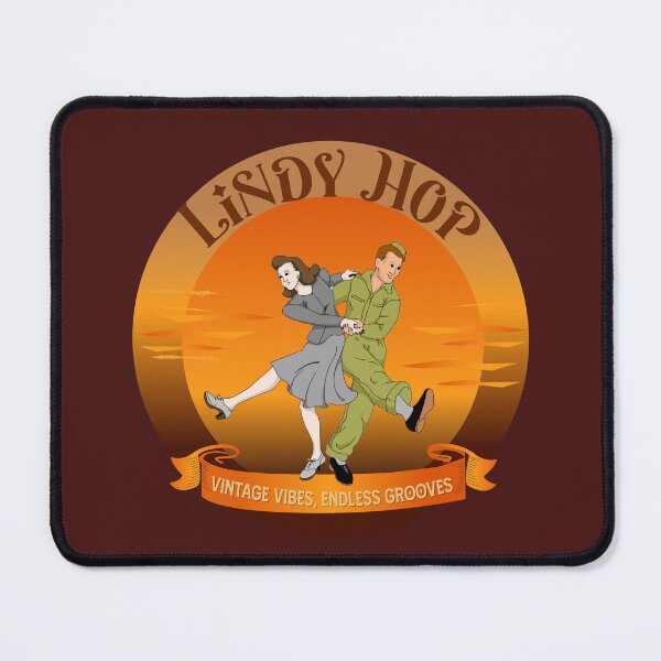 Item preview, Vintage Lindy Hop Swing Dance Emblem Art designed and sold by Dinaelsherkawy.