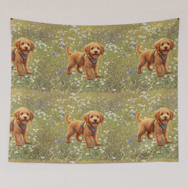Item preview, Doodle Livvy in flower field designed and sold by Doodles Down South.