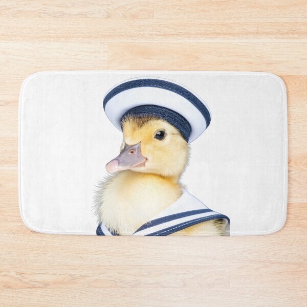 Item preview, Side Profile Sailor Duckling Portrait - Cute Marine Theme Animal Art - Whimsical Captain Character designed and sold by WildGentlemen.