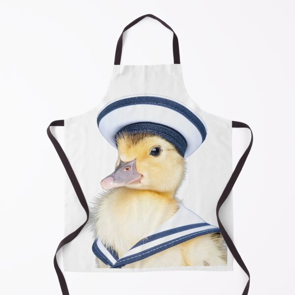 Item preview, Side Profile Sailor Duckling Portrait - Cute Marine Theme Animal Art - Whimsical Captain Character designed and sold by WildGentlemen.