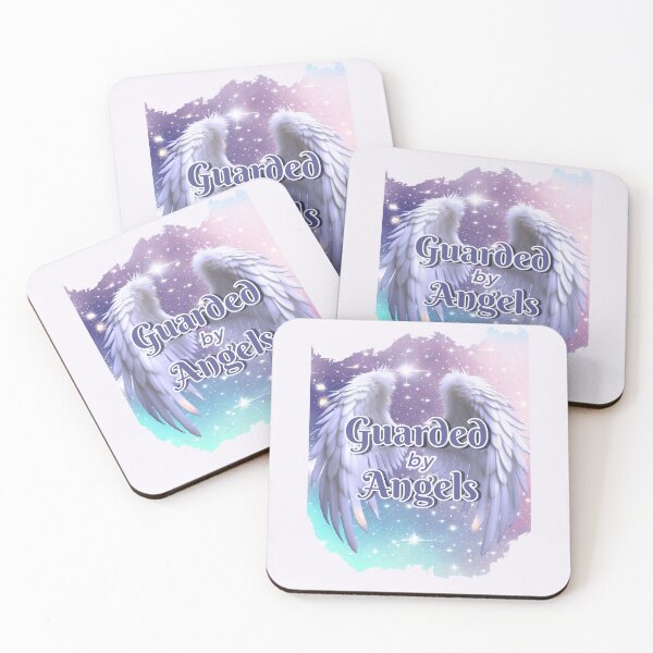 Item preview, Guarded by Angels Celestial Night Sky and Large White Wings designed and sold by Lori Richardson.