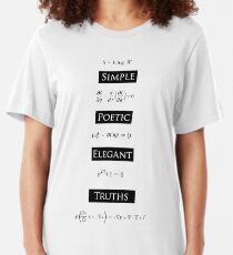 Simple Poetic Elegant Truths Slim Fit T-Shirt