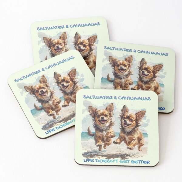 Item preview, Chihuahua puppies on the beach designed and sold by nataliux.