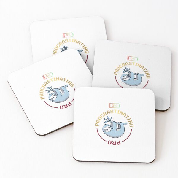 Item preview, Procrastinating Pro Sloth - Funny Lazy Animal Humor & 0% Battery Mood designed and sold by SupernovaNote.
