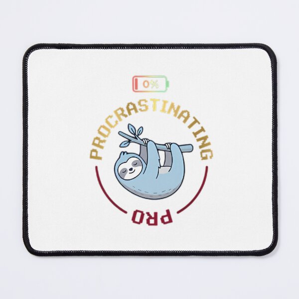 Item preview, Procrastinating Pro Sloth - Funny Lazy Animal Humor & 0% Battery Mood designed and sold by SupernovaNote.