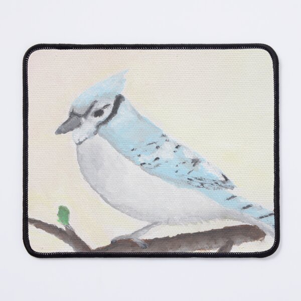 Item preview, Bluejay, acrylic on canvas designed and sold by birdperturbed.