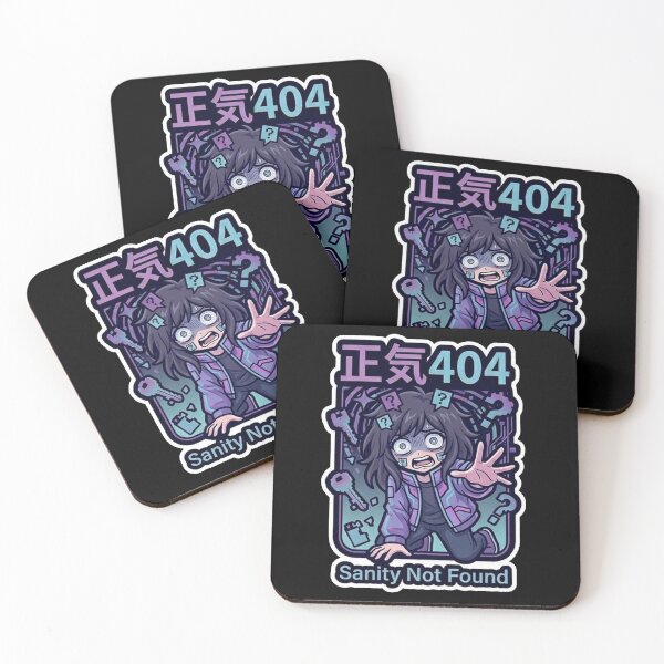 Item preview, Sanity 404 (正気) - Cyberpunk Anime Die Cut Sticker designed and sold by Japan-kanji-ya.