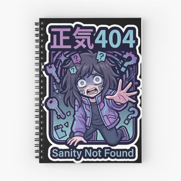 Item preview, Sanity 404 (正気) - Cyberpunk Anime Die Cut Sticker designed and sold by Japan-kanji-ya.