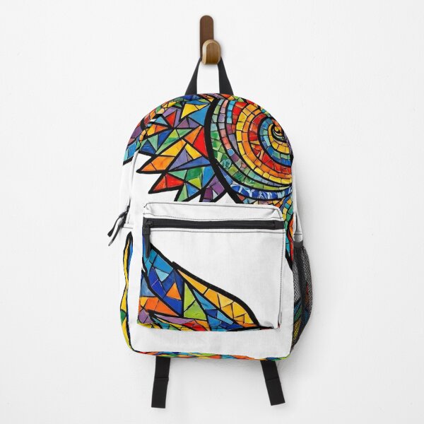 Item preview, Soaring Pride: Fierce Rainbow Mosaic Winged Heart designed and sold by RefiniCoPOD.