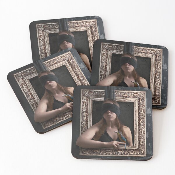 Item preview, Blind Sight – Woman with a Kingfisher in a Frame designed and sold by Elianne Turennout.