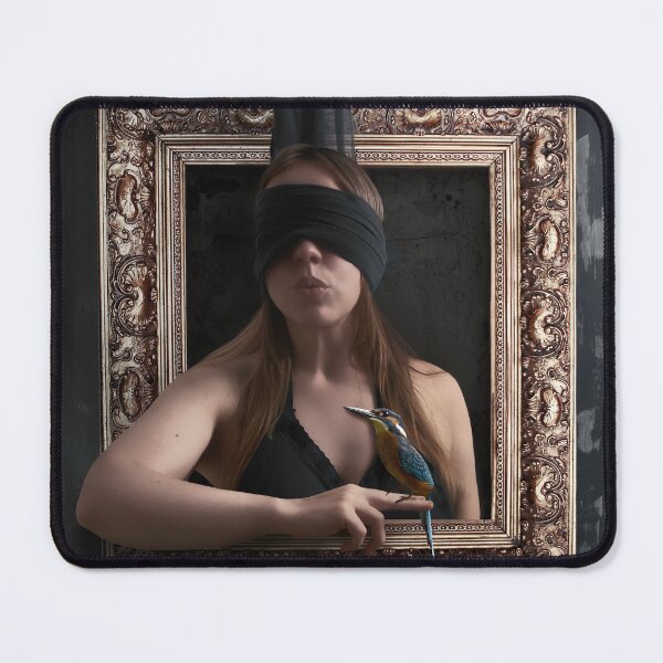 Item preview, Blind Sight – Woman with a Kingfisher in a Frame designed and sold by Elianne Turennout.
