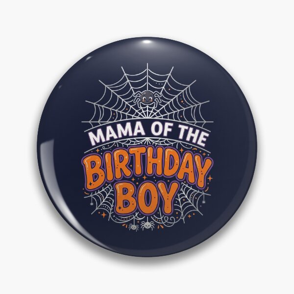 Item preview, MAMA of the BOY Birthday Web Spider Halloween Party Tee designed and sold by ChinkyCat Official.