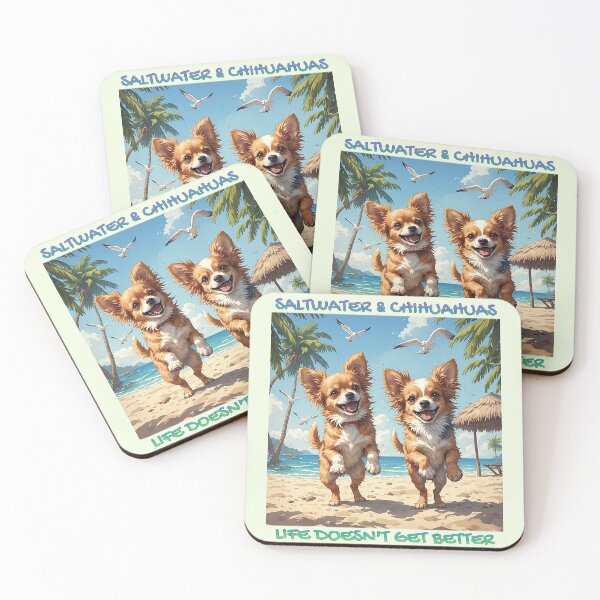 Item preview, Chihuahua puppies on the beach designed and sold by nataliux.