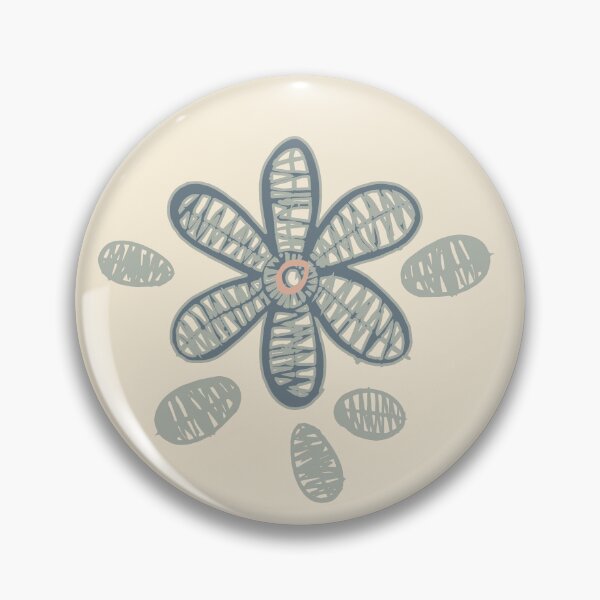 Item preview, Lace Flowers Stripe Denim Cream Sage designed and sold by Dally-Dabble.