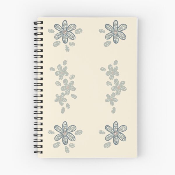 Item preview, Lace Flowers Stripe Denim Cream Sage designed and sold by Dally-Dabble.
