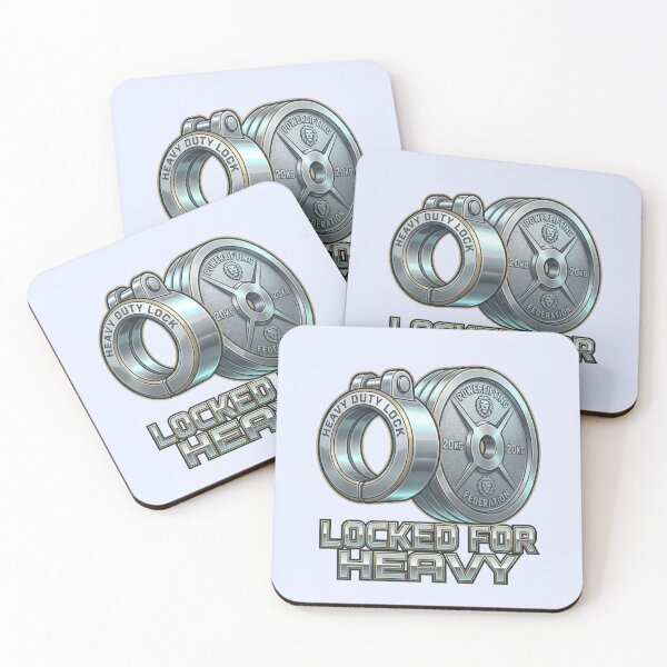 Item preview, Heavy Duty "Locked For Heavy" Barbell Collar Art! designed and sold by pradeepvisuals.