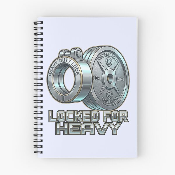 Item preview, Heavy Duty "Locked For Heavy" Barbell Collar Art! designed and sold by pradeepvisuals.