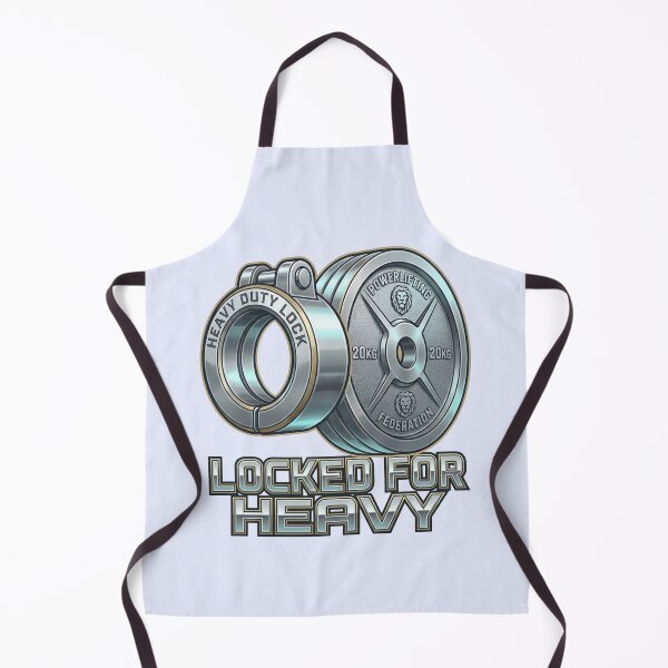Item preview, Heavy Duty "Locked For Heavy" Barbell Collar Art! designed and sold by pradeepvisuals.