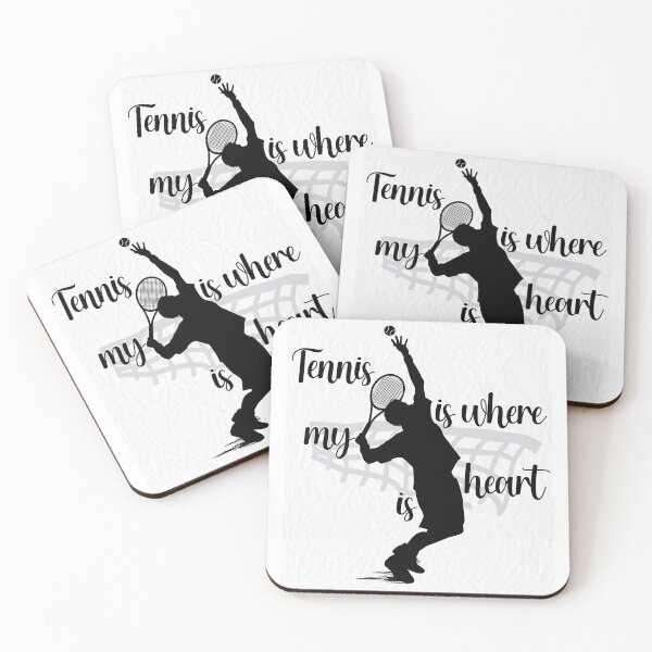 Item preview, Tennis Is Where My Heart Is Silhouette Coach Gift designed and sold by AXENT Designs.