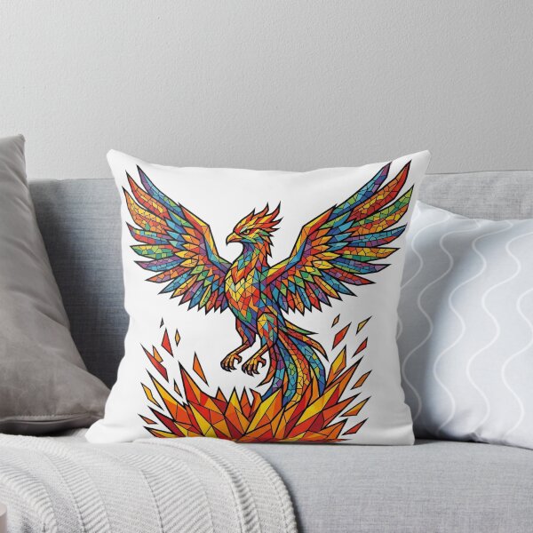Item preview, Unstoppable Pride: Vibrant Rainbow Mosaic Phoenix Rising designed and sold by RefiniCoPOD.