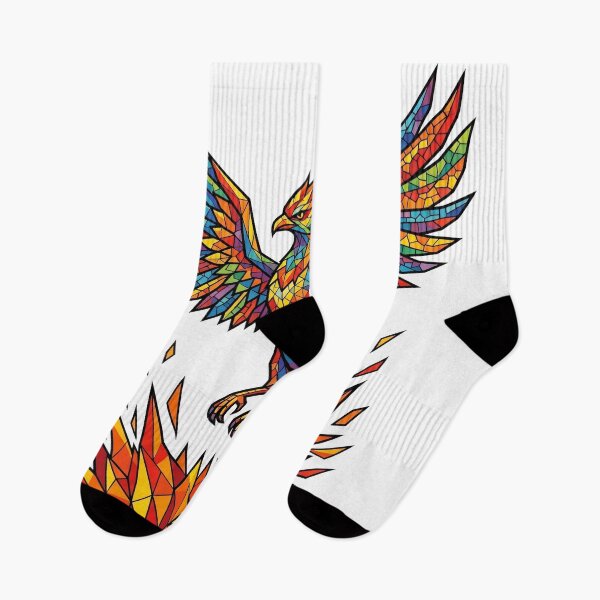 Item preview, Unstoppable Pride: Vibrant Rainbow Mosaic Phoenix Rising designed and sold by RefiniCoPOD.