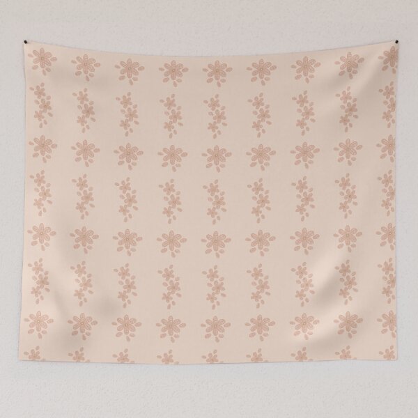 Item preview, Lace Flowers Stripe Soft Blush Pink designed and sold by Dally-Dabble.