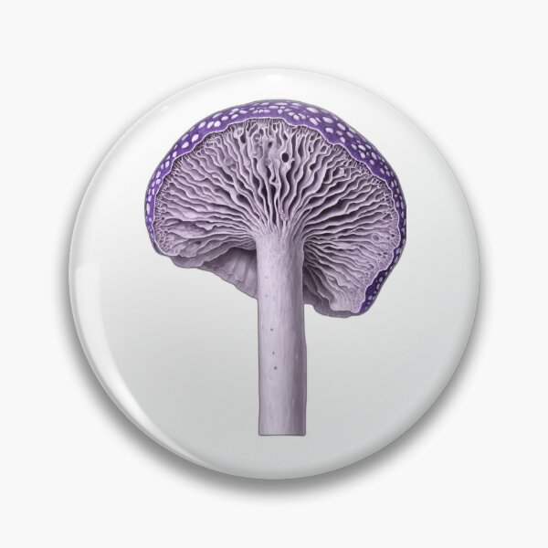 Item preview, Purple Amanita Mushroom Gill Illustration designed and sold by Bio Tech Art.