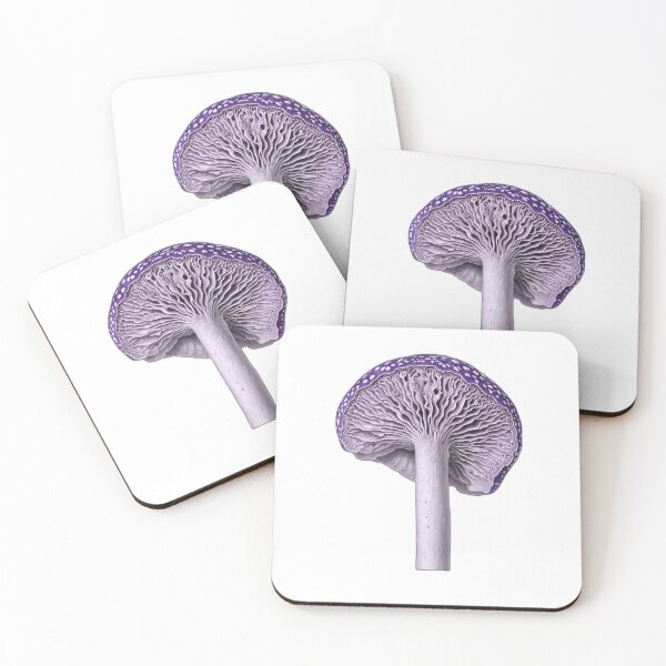 Item preview, Purple Amanita Mushroom Gill Illustration designed and sold by Bio Tech Art.