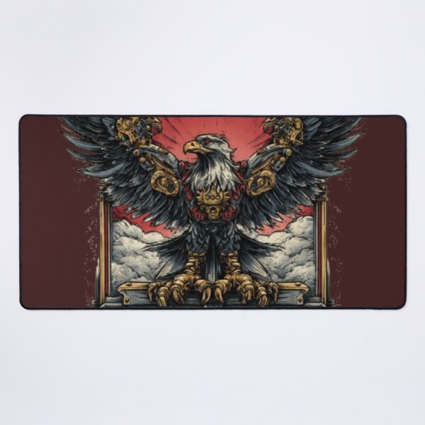 Item preview, Freedom Forged Sky Sovereign Steampunk Eagle T-Shirt designed and sold by Dream Weave Studio.