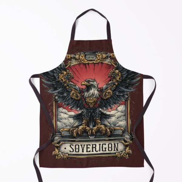 Item preview, Freedom Forged Sky Sovereign Steampunk Eagle T-Shirt designed and sold by Dream Weave Studio.
