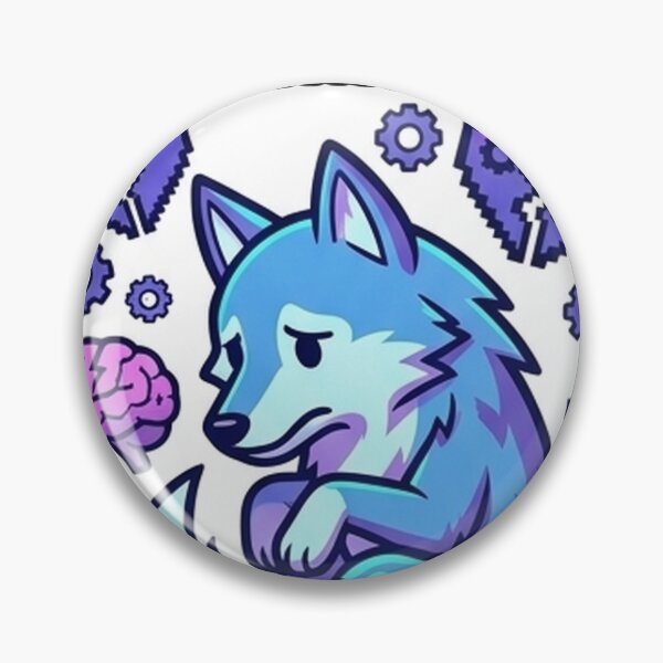 Item preview, Reason 404 (理性) - Cyberpunk Wolf Anime Die Cut Sticker designed and sold by Japan-kanji-ya.