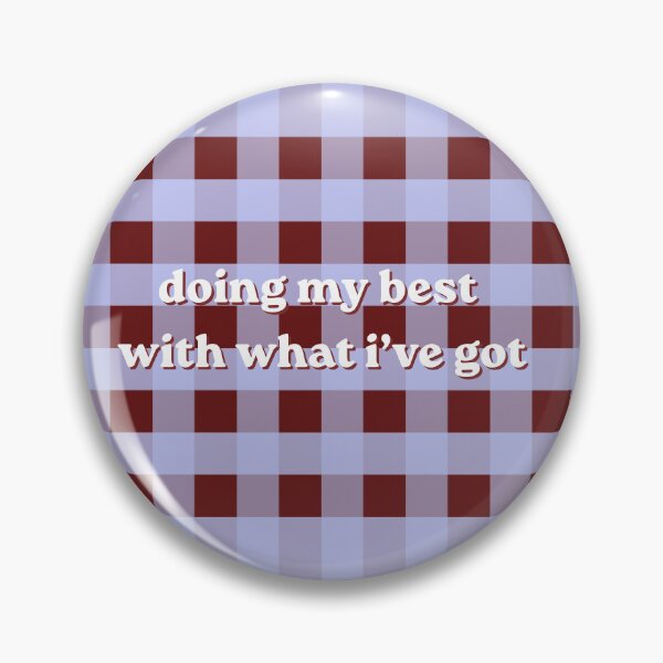 Item preview, doing my best with what I've got, gingham designed and sold by Made by Badgal.
