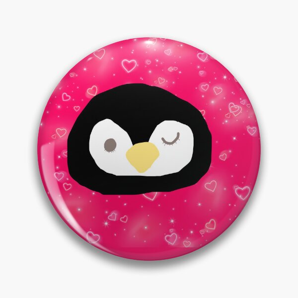 Item preview, Penguin winking with hearts cartoon cute designed and sold by juliagz.