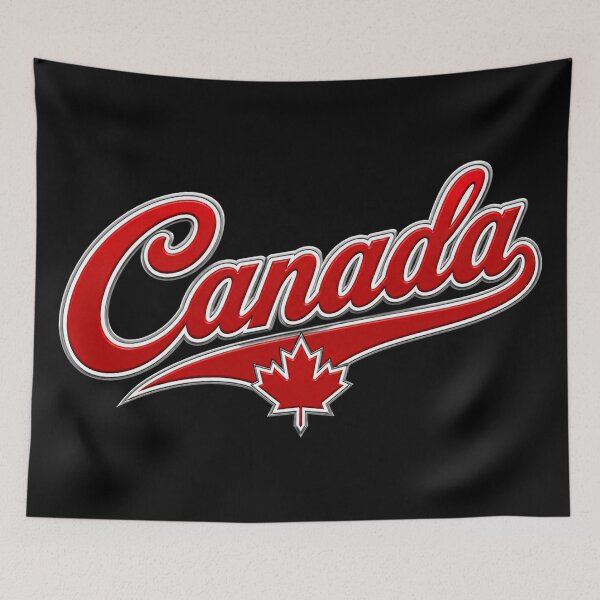 Item preview, Canada Script Logo with Maple Leaf – Retro Canadian Design designed and sold by Stinky Lincy's Apparel Company.