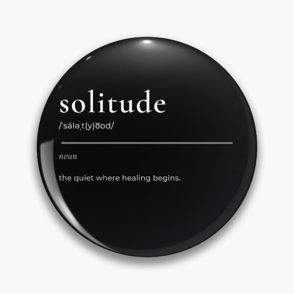 Item preview, Solitude Definition Shirt | Minimalist Healing Quote | Quiet Mind & Personal Growth Tee designed and sold by Lynn Creates.