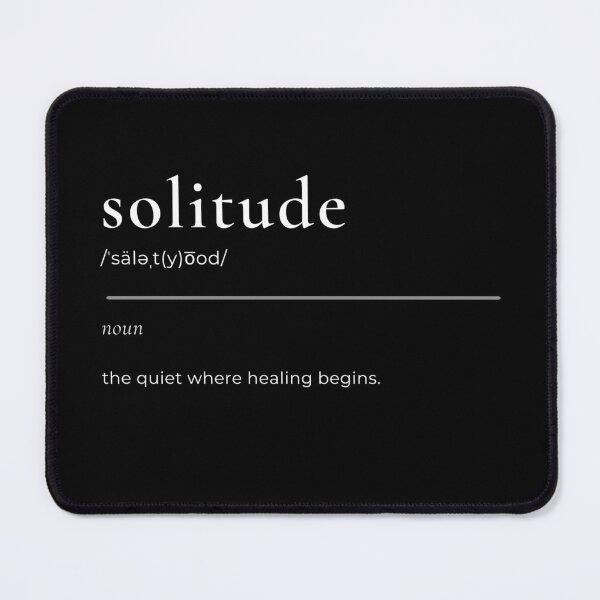 Item preview, Solitude Definition Shirt | Minimalist Healing Quote | Quiet Mind & Personal Growth Tee designed and sold by Lynn Creates.