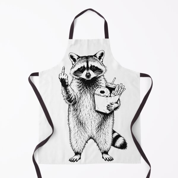 Item preview, Rebellious Trash Panda Raccoon With Junk Food Funny Graphic designed and sold by ShirtRemarks.