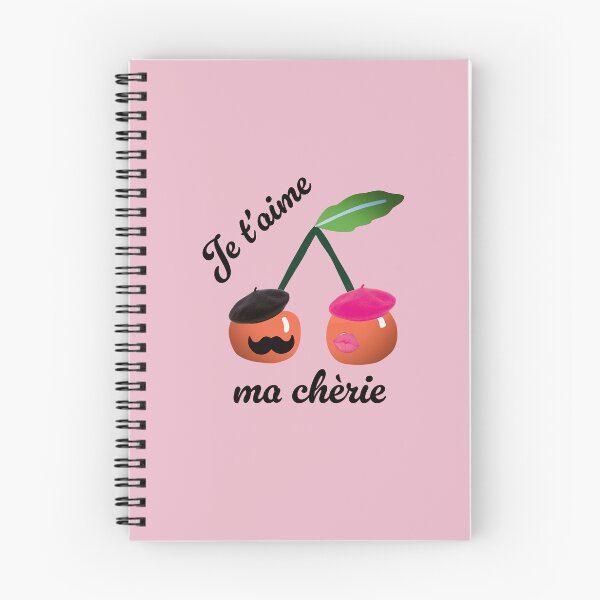 Item preview, Je t'aime ma cherie Cherries Design designed and sold by PureGoldDesigns.