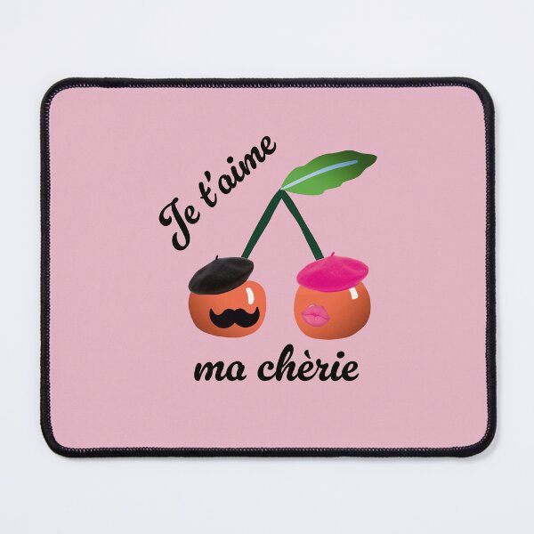 Item preview, Je t'aime ma cherie Cherries Design designed and sold by PureGoldDesigns.