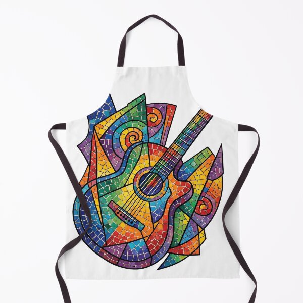 Item preview, Rhythm of Pride: Vibrant Rainbow Mosaic Guitar designed and sold by RefiniCoPOD.