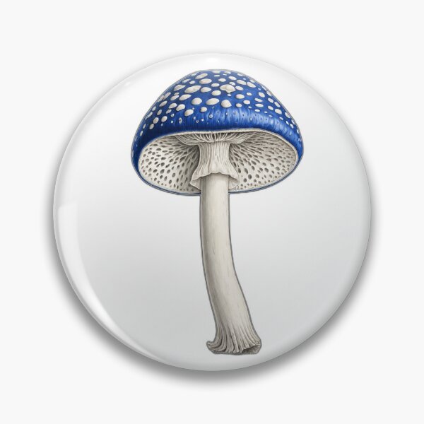 Item preview, Blue Amanita Mushroom Illustration designed and sold by Bio Tech Art.