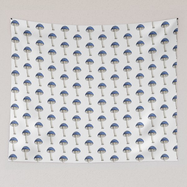 Item preview, Blue Amanita Mushroom Illustration designed and sold by Bio Tech Art.