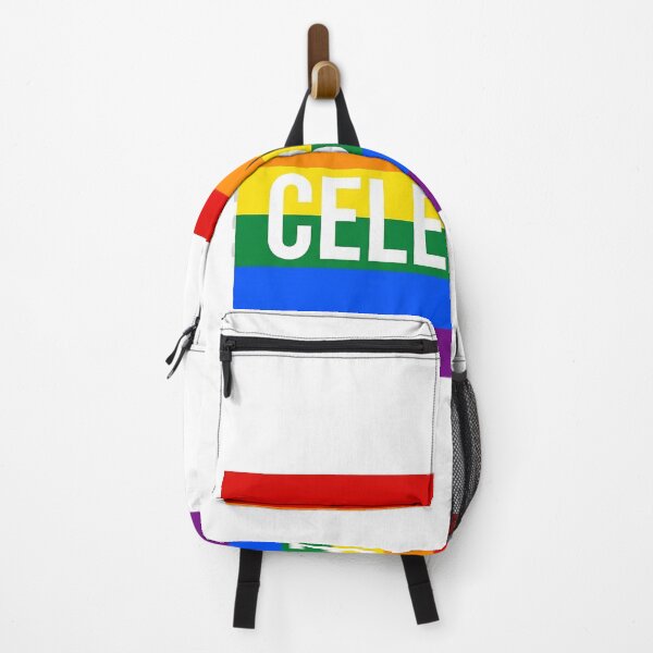 Item preview, Bold "CELEBRATE" LGBTQ+ Rainbow Pride Flag designed and sold by RefiniCoPOD.