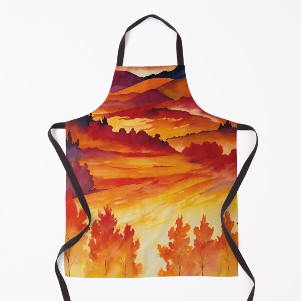 Item preview, Warm summer mountain nature in shades of red and orange! designed and sold by Giulivo Store Graphic.